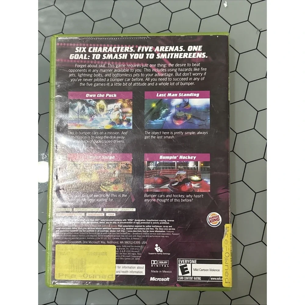 Big Bumpin' (XBOX 360, 2008) CIB Burger‎ King Promo
